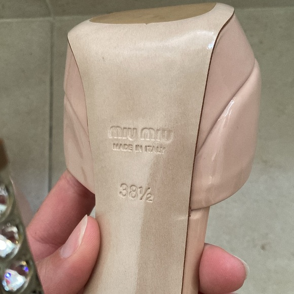 Miu Miu nude crystal heels - Picture 10 of 17